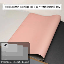 将图片加载到图库查看器,Large PU Leather Office Desk Mat – Waterproof Dual-Tone Mouse Pad & Keyboard Desk Protector for Home or Office