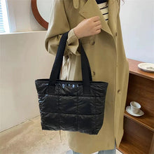 Load image into Gallery viewer, Quilted Cotton Tote Bag – Large Capacity Fashion Ladies Handbag