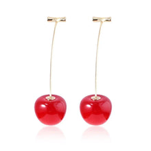 Load image into Gallery viewer, JoJo Bizarre Adventure Cherry Drop Earrings – Anime Cosplay Jewelry