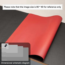 将图片加载到图库查看器,Large PU Leather Office Desk Mat – Waterproof Dual-Tone Mouse Pad & Keyboard Desk Protector for Home or Office