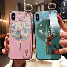 Load image into Gallery viewer, Cartoon Cute Cat Wrist Strap Soft Phone Case For Iphone 13 11 12 14 Pro Max X Xr Xs Max Se 2020 7 8 Plus 14plus Holder Cover Thanksgiving Cute Cats Silicone Case For Iphone