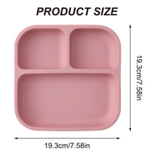 Load image into Gallery viewer, Color Kids Silicone Divided Suction Plate BPA-Free Toddler Dish