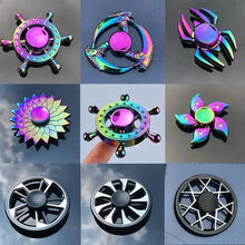 Load image into Gallery viewer, Metal Rainbow Fidget Spinner – Colorful EDC Hand Spinner Toy for Kids & Adults | Anti-Anxiety Stress Relief Finger Spinner Gift