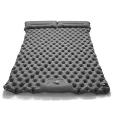 将图片加载到图库查看器,Double Inflatable Camping Mattress – Ultralight Folding Sleeping Pad with Built-in Pump