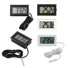 Load image into Gallery viewer, Mini LCD Digital Thermometer with Waterproof Probe Convenient Temperature Sensor for Fish Tank Fridge Aquarium Indoor Outdoor