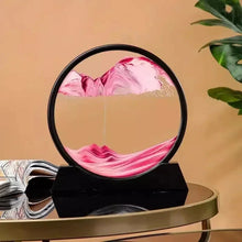 Load image into Gallery viewer, 3D Moving Sand Art Picture - Round Glass Deep Sea Sandscape Hourglass for Home & Office Decor