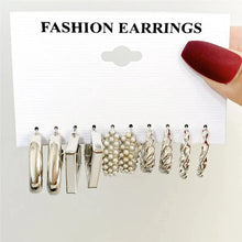 Load image into Gallery viewer, Gold Butterfly & Heart Dangle Earrings Set – Acrylic Drop Jewelry for Women