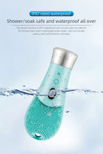 Load image into Gallery viewer, Electric Silicone Facial Cleanser Massager 9 Gear Sonic Waterproof Rechargeable Exfoliating Electric Face Scrubber Clean Brush