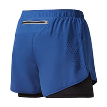 Load image into Gallery viewer, Men’s 2-in-1 Running Shorts – Quick-Dry Double Layer Gym Shorts for Training, Workout & Bodybuilding (Black)