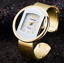 将图片加载到图库查看器,Women Watches New Luxury Brand Bracelet Watch Gold Silver Dial Lady Dress Quartz Clock Hot For Women and Girls