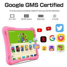 将图片加载到图库查看器,PRITOM 10 inch kids tablet Android 12, 4GB(2+2)+32GB, Quad Core, 6000 mAh, WiFi 6, Dual Camera, Bluetooth, Toddler Tablet