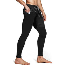 Load image into Gallery viewer, Men’s 2-in-1 Quick-Dry Training Pants – Athletic Joggers for Running, Gym & Fitness