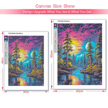 Load image into Gallery viewer, 5D Diamond Painting Kit - Aurora Landscape Mosaic, Full Round Drill for DIY Home Decor