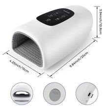 Load image into Gallery viewer, Wireless Electric Hand Massager Air Compression Hot Compress Palm Acupoint Massager Finger Arthritis Numbness Muscle Relaxation