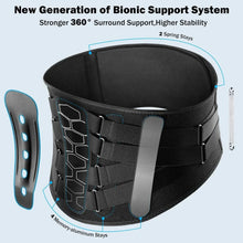 Load image into Gallery viewer, Adjustable Back Brace for Lower Back Pain Relief β Lumbar Support Belt for Sciatica, Herniated Disc & Scoliosis