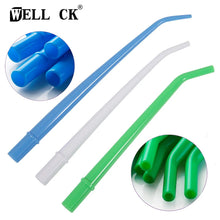 Load image into Gallery viewer, 25pcs/Bag Dentistry Suction Tube 1/4" 1/8'' 1/16'' Odontologia Plastic Curved Tips Surgical Aspirator Dental Saliva Ejector