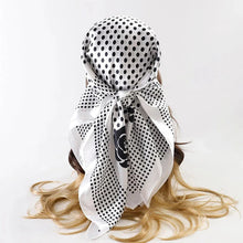 Load image into Gallery viewer, Satin Square Scarf – Elegant 2025 Print Hijab, Shawl & Hair Wrap