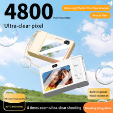 将图片加载到图库查看器,2.4 Inch Kids Digital Camera 1080P 48MP Retro Students Camera 8 X Zoom Compact Camera Camcorder for Beginner Photography