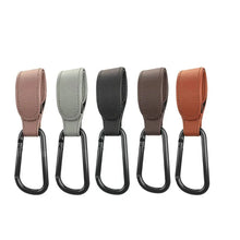 Load image into Gallery viewer, Baby Stroller Hook PU Leather Adjustable Pram Bag Hanger Travel Accessory