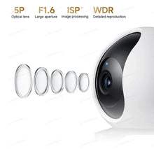 将图片加载到图库查看器,XIAOMI Smart Camera C300 Dual Camera Version,360° 3MP WiFi 6,Home Security Baby Monitor,Pet Camera,Chinese Version With Adapter