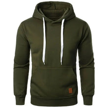 Load image into Gallery viewer, Men’s Casual Lightweight Hoodie – Solid Color Drawstring Pullover Sweatshirt for Streetwear & Outdoor Style