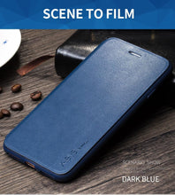Load image into Gallery viewer, Ultra Thin Slim Case For iPhone 13 12 Case 6S 7 8 Plus X XR XS Max Flip Leather Cover For iPhone 12 11 Pro Max Case Leather Extra Slim Phone Case With Stand Function