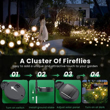 Load image into Gallery viewer, 12Pack Solar LED Starburst Firefly Lights β IP66 Waterproof Garden & Lawn Decoration