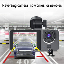 Load image into Gallery viewer, 3 Camera 1080P HD Dash Recorder 2.0-Inch IPS Screen Night Vision Recorder Large Wide Angle Cycle Recording