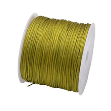Load image into Gallery viewer, 50 Yards 0.8mm Braided Nylon Cord – Durable Satin String for Jewelry Making, Beading, Macrame, Chinese Knot & DIY Crafts