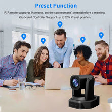 将图片加载到图库查看器,Runpu 1080P/60fps NDI Conference PTZ Video Camera 12/20/30x Zoom Ai Auto Tracking PTZ SDI Camera HDMI USB Outputs Support POE