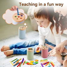 Load image into Gallery viewer, Montessori Silicone Color Matching Bucket Toy