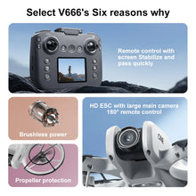 Load image into Gallery viewer, Xiaomi V666 Mini Drone 4K Professional Aerial 8k Dual Camera Intelligent obstacle avoidance Brushless Quadcopter Kid RC Toy