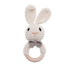 将图片加载到图库查看器,Baby Crochet Rattle Wooden Teether Toy BPA Free