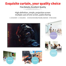 将图片加载到图库查看器,16:9 Portable Projector Screen Simple Projector Curtain 72/84/100/120/150 inch HD Display Screen Home Cinema Theater Movie Home