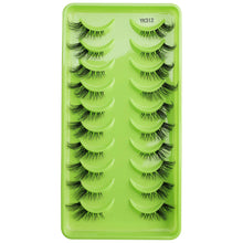 Load image into Gallery viewer, New Half Eyelashes 3D Cat Eye Lashes Clear Stem False Lashes
