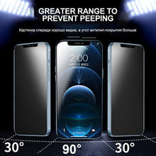 将图片加载到图库查看器,Full Cover Ceramics Privacy Glass For iPhone 12 11 13 Pro Max mini Screen Protector For iPhone XS MAX X XR 8 7 6 6S Plus SE 2020 Privacy Tempered Glass Screen Protector Alignment Frame Bubble Free Case Friendly Glass Screen Protector For iPhone