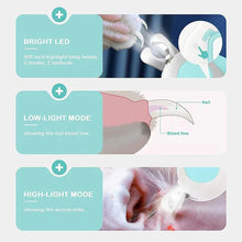 Load image into Gallery viewer, LED Pet Nail Clipper – Cat & Dog Claw Trimmer with Safety Lock