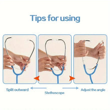 将图片加载到图库查看器,Stethoscope Toy, Simulated Doctor Toy, Nurse Health Medical Single Head Stethoscope, Role-playing Pretend Doctor Toy
