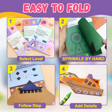 Load image into Gallery viewer, Origami Kit with 30/96 Sheets & Guiding Book - DIY Art Craft for Kids & Beginners