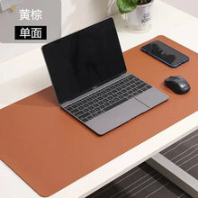 Load image into Gallery viewer, Large White PU Leather Mouse Pad – Waterproof Non-Slip Gaming Desk Mat for Keyboard & Computer Setup