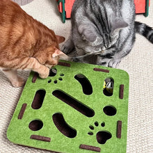 Load image into Gallery viewer, Interactive Cat Puzzle Toy – Felt Maze Box with Bell Balls
