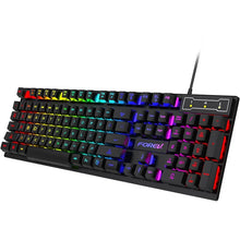 Load image into Gallery viewer, 104 key Backlit Mechanical Keyboard Wired Gaming Keyboard waterproof Luminous keyboard And Mouse Set for Gamer PC Laptop Office