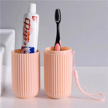 Load image into Gallery viewer, Portable Toothbrush & Toothpaste Holder – Travel Storage Organizer