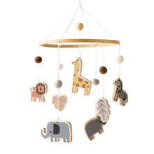 Load image into Gallery viewer, Wooden Baby Crib Mobile with Music Box Bell