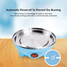 将图片加载到图库查看器,Egg Cooker with Automatic Power-Off – 7-Egg Multi-Functional Steamer for Boiled Eggs & Breakfast Dishes