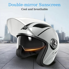 Load image into Gallery viewer, Motorcycle Dual Visor Flip Up Modular Full Face Helmet Anti-fog Street Bike Racing Helmet for Women, Men, 4 Colors