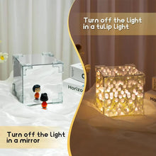 Load image into Gallery viewer, Handmade DIY Tulip Flower Cube Night Light GT Full Set of Material Package Room Decoration Couple Birthday Gift Night Light