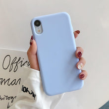将图片加载到图库查看器,Ultra Thin Slim Fit Soft Grip Anti-Scratch Protective Cover Thicker Candy Phone Case for iPhone Soft Silicon Back Phone Cover for iPhone 12 13 Pro Max iphone Case
