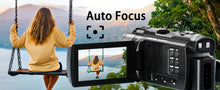 将图片加载到图库查看器,NBD 4K HD&48MP Camcorder Video Camera With Wi-Fi & App Control,Video Recorder with 3X Battery Life, 16X Zoom, 270° IPS Screen