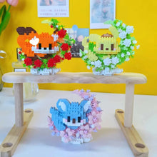 Load image into Gallery viewer, Mini Dog Cat panda raccoon Cute Pet Small Building Block Model Series Ornaments Children's Toy Christmas Birthday Gifts for Kids